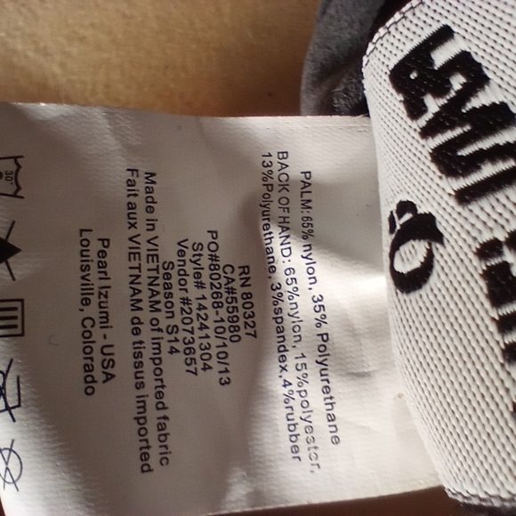 Pearl izumi women's w divide glove large - Picture 10 of 11